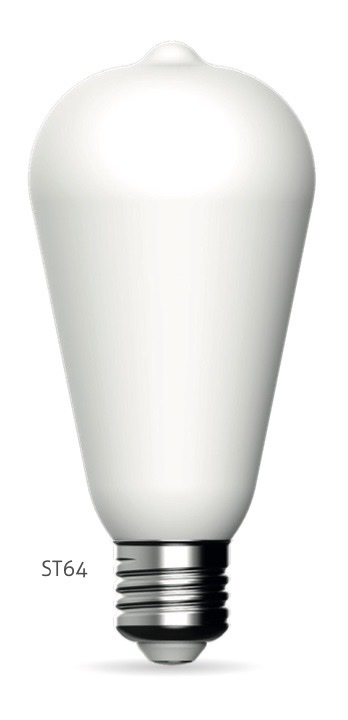 [700453.00A] SA166POR LED Porcellana E27 7,2watt ST64 2700K  640lum dim 