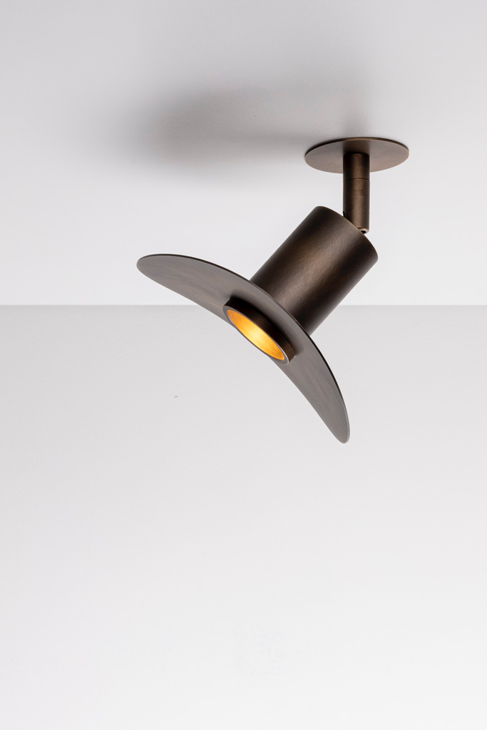 [16104] OXOSTSPOTSET4 adjustable spot - lido disk (no driver included) old bronze