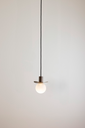 OXOSTSUSSET6LIN spot suspension - lido disk - round glass (linen cable) old bronze