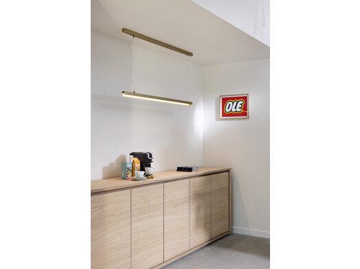 [LCSUS120] Linea Curon Suspension S1 Rubbed Brass LCSUS120 led incl.