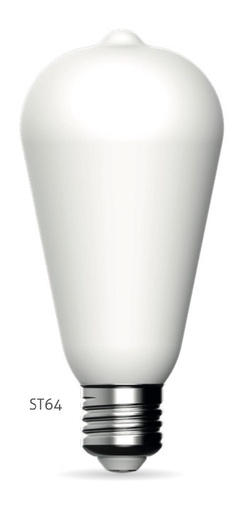 [700453.00A] SA166POR LED Porcellana E27 7,2watt ST64 2700K  640lum dim 