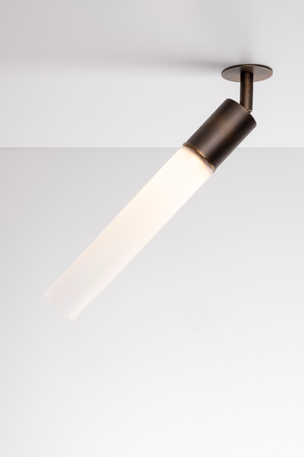 [16102] OXOSTSPOTSET2 adjustable spot - tube glass (no driver included) old bronze