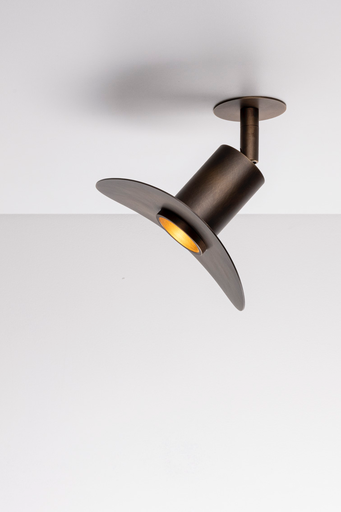 [16104] OXOSTSPOTSET4 adjustable spot - lido disk (no driver included) old bronze