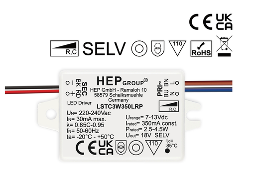 [LSTC3W350LRP] OXO led driver 350mA 9,2volt dimmable