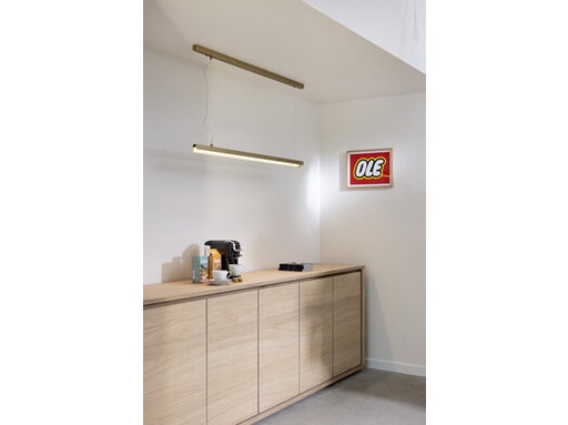 [LCSUS120] Linea Curon Suspension S1 Rubbed Brass LCSUS120 led incl.